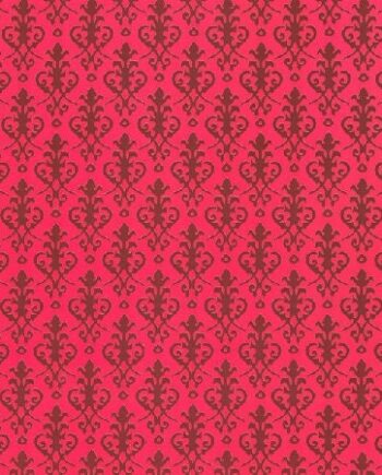 Dollhouse Wallpaper Pink Tulip Arabesque 